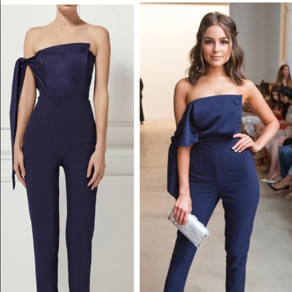 Misha collection navy jumpsuit